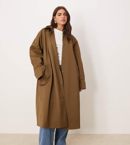 ASOS DESIGN Curve - Trench-coat long - Kaki - Asos Curve - Modalova