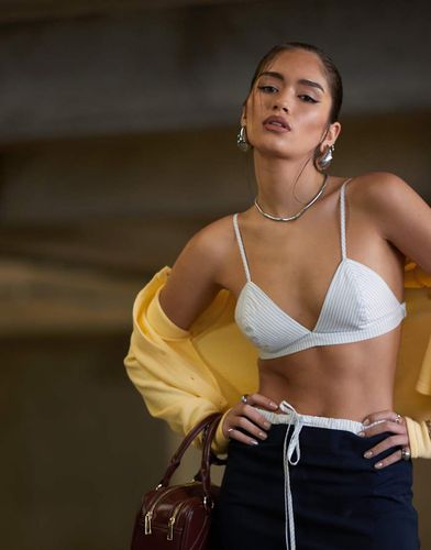 Brassière a righe in coordinato - ASOS DESIGN - Modalova