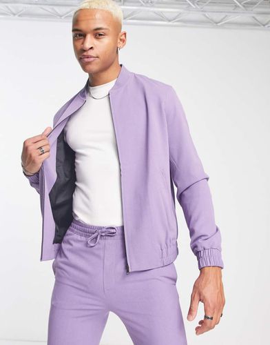 Giacca bomber elegante color lavanda in coordinato - ASOS DESIGN - Modalova