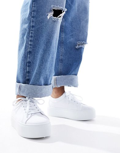 Divide - Sneakers stringate bianche con suola flatform - ASOS DESIGN - Modalova