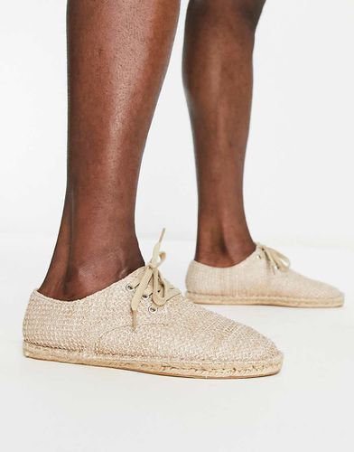 Espadrilles derby intrecciate grigio pietra - ASOS DESIGN - Modalova