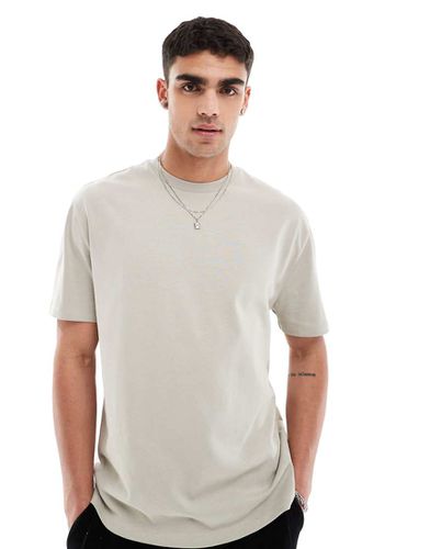 Essential - T-shirt comoda pesante 240 gsm color pietra - ASOS DESIGN - Modalova