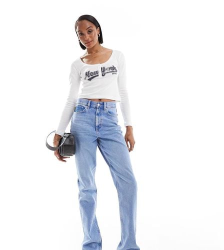 ASOS DESIGN Hourglass - Jeans dritti a vita media - ASOS Tall - Modalova