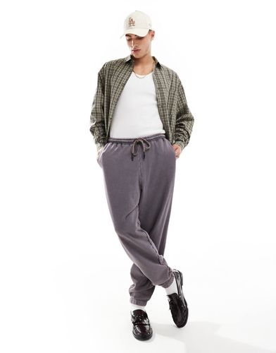 Joggers oversize antracite slavato - ASOS DESIGN - Modalova