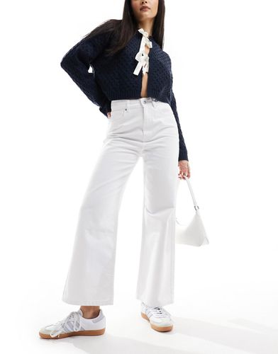 Jeans corti a fondo ampio bianchi - ASOS DESIGN - Modalova