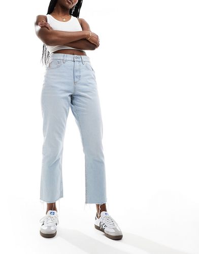 Jeans dritti anni '90 taglio corto lavaggio candeggiato - ASOS DESIGN - Modalova