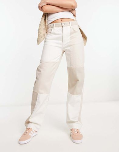 Jeans larghi colore patchwork - ASOS DESIGN - Modalova