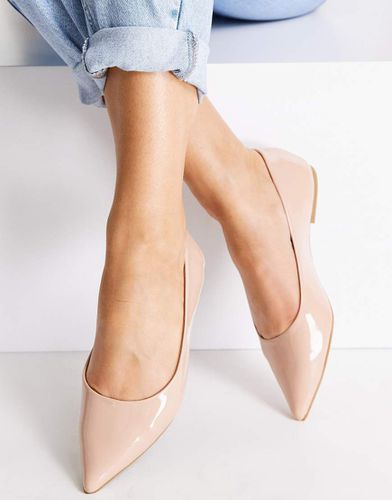 Lucky - Ballerine a punta beige - ASOS DESIGN - Modalova