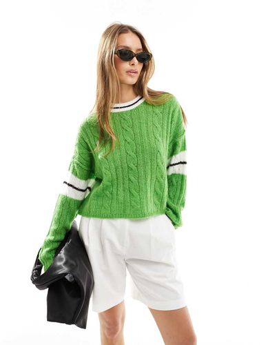 Maglione a trecce - ASOS DESIGN - Modalova