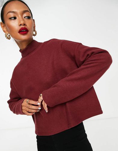 Maglione accollato morbidissimo vino - ASOS DESIGN - Modalova