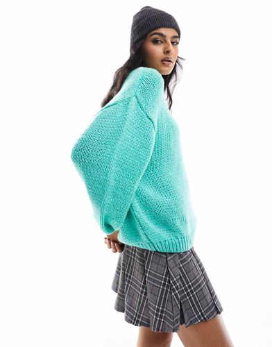 Maglione girocollo oversize con maniche a palloncino - ASOS DESIGN - Modalova