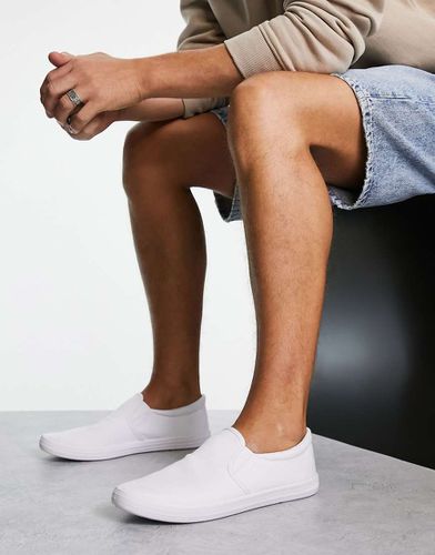 Scarpe di tela bianche senza lacci - ASOS DESIGN - Modalova