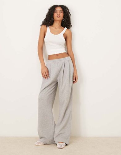 Pantalon de jogging droit à pinces - chiné - Asos Design - Modalova