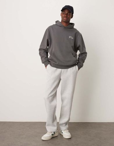 Pantalon de jogging droit en tissu imitation néoprène épais - chiné - Asos Design - Modalova