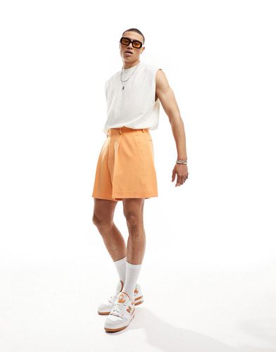 Pantaloncini bermuda arancioni eleganti taglio corto - ASOS DESIGN - Modalova