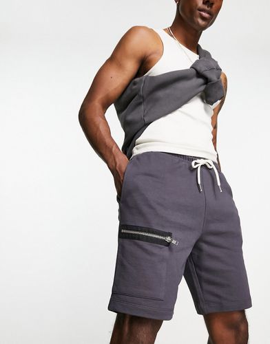 Pantaloncini slim con tasca MA1 in jersey kaki - ASOS DESIGN - Modalova