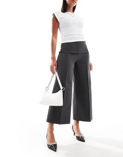 Pantaloni culotte sartoriali antracite - ASOS DESIGN - Modalova