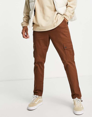 Pantaloni cargo affusolati con fermacorda chiaro - ASOS DESIGN - Modalova