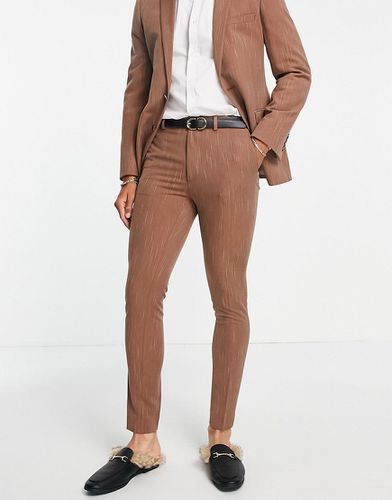 Pantaloni da abito super skinny, colore gessato - ASOS DESIGN - Modalova