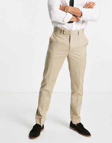 Pantaloni da abito slim color cammello - ASOS DESIGN - Modalova