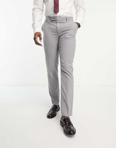 Pantaloni da abito slim grigi - ASOS DESIGN - Modalova