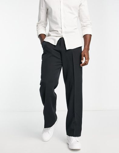 Pantaloni eleganti con fondo ampio neri - ASOS DESIGN - Modalova