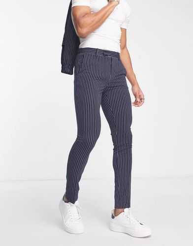 Pantaloni eleganti slim gessato in coordinato - ASOS DESIGN - Modalova