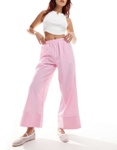 Pantaloni in popeline a righe - ASOS DESIGN - Modalova