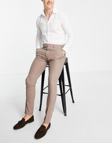 Pantaloni skinny eleganti color pietra - ASOS DESIGN - Modalova