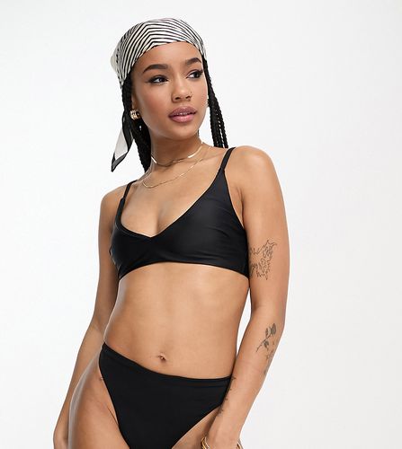 ASOS DESIGN Petite - Mix and Match - Perizoma bikini sgambato a vita alta nero - ASOS Petite - Modalova