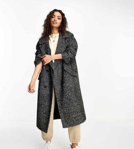 ASOS DESIGN Petite - Cappotto oversize con motivo a spina di pesce - ASOS Petite - Modalova