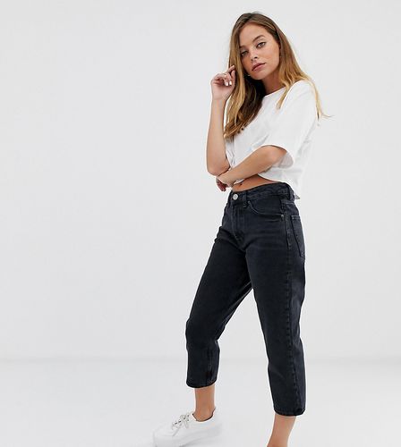ASOS DESIGN Petite - Florence - Jeans dritti authentic slavato - BLACK - ASOS Petite - Modalova