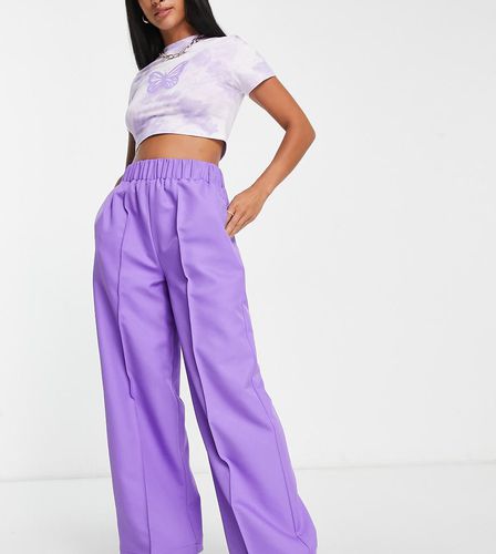 ASOS DESIGN Petite - Pantaloni sartoriali con vita elasticizzata - ASOS Petite - Modalova