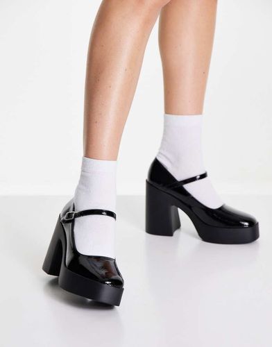 Penny - Scarpe Mary Jane con plateau e tacco alto nere - ASOS DESIGN - Modalova