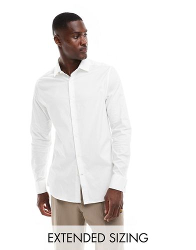 Regular Royal - Camicia Oxford con polsini doppi bianca - ASOS DESIGN - Modalova
