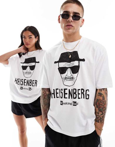 T-shirt unisex oversize bianca con stampa di Breaking Bad su licenza - ASOS DESIGN - Modalova