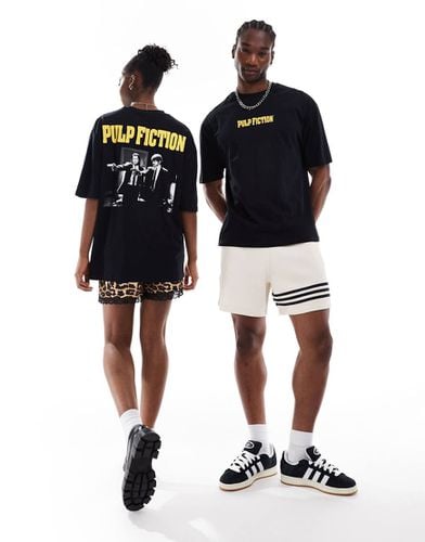 T-shirt unisex oversize nera con stampa Pulp Fiction su licenza - ASOS DESIGN - Modalova