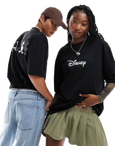 T-shirt unisex oversize nera con stampe Disney di Topolino - ASOS DESIGN - Modalova
