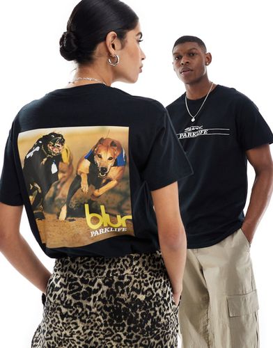 T-shirt unisex nera con stampa grafica "Blur" - ASOS DESIGN - Modalova