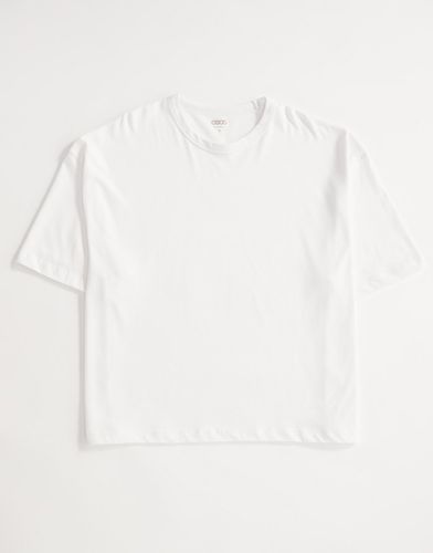 T-shirt basic squadrata oversize pesante da 240 gsm bianca - ASOS DESIGN - Modalova