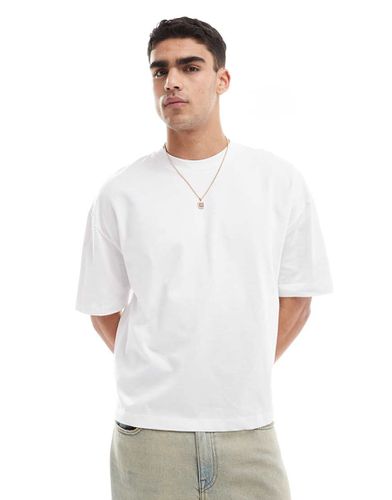 T-shirt basic squadrata oversize pesante da 240 gsm bianca - ASOS DESIGN - Modalova