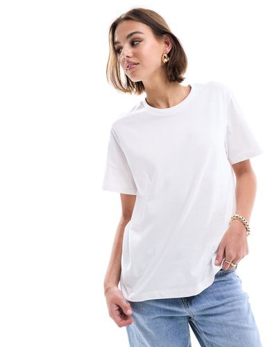 T-shirt bianca pesante vestibilità classica - ASOS DESIGN - Modalova