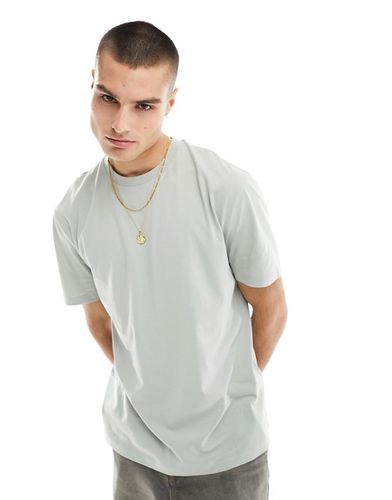 T-shirt comoda girocollo grigia - ASOS DESIGN - Modalova
