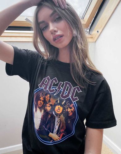 T-shirt con stampa degli ACDC - ASOS DESIGN - Modalova