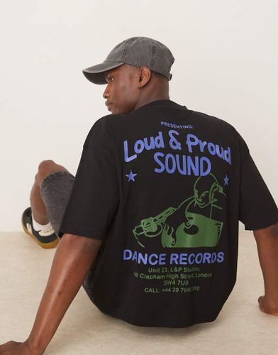 T-shirt coupe carrée oversize à imprimé style bande dessinée - Asos Design - Modalova