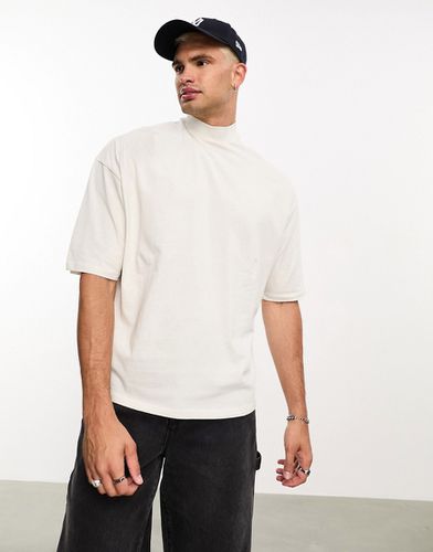 T-shirt dolcevita oversize bianca - ASOS DESIGN - Modalova