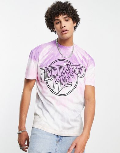 T-shirt effetto tie-dye con stampa Fleetwood Mac - ASOS DESIGN - Modalova