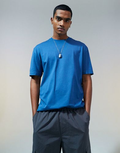T-shirt girocollo comoda blu - ASOS DESIGN - Modalova
