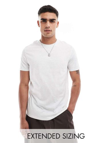 T-shirt girocollo basic color bianco mélange - ASOS DESIGN - Modalova