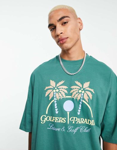 T-shirt oversize con stampa "Golf Vacation" sul davanti - ASOS DESIGN - Modalova